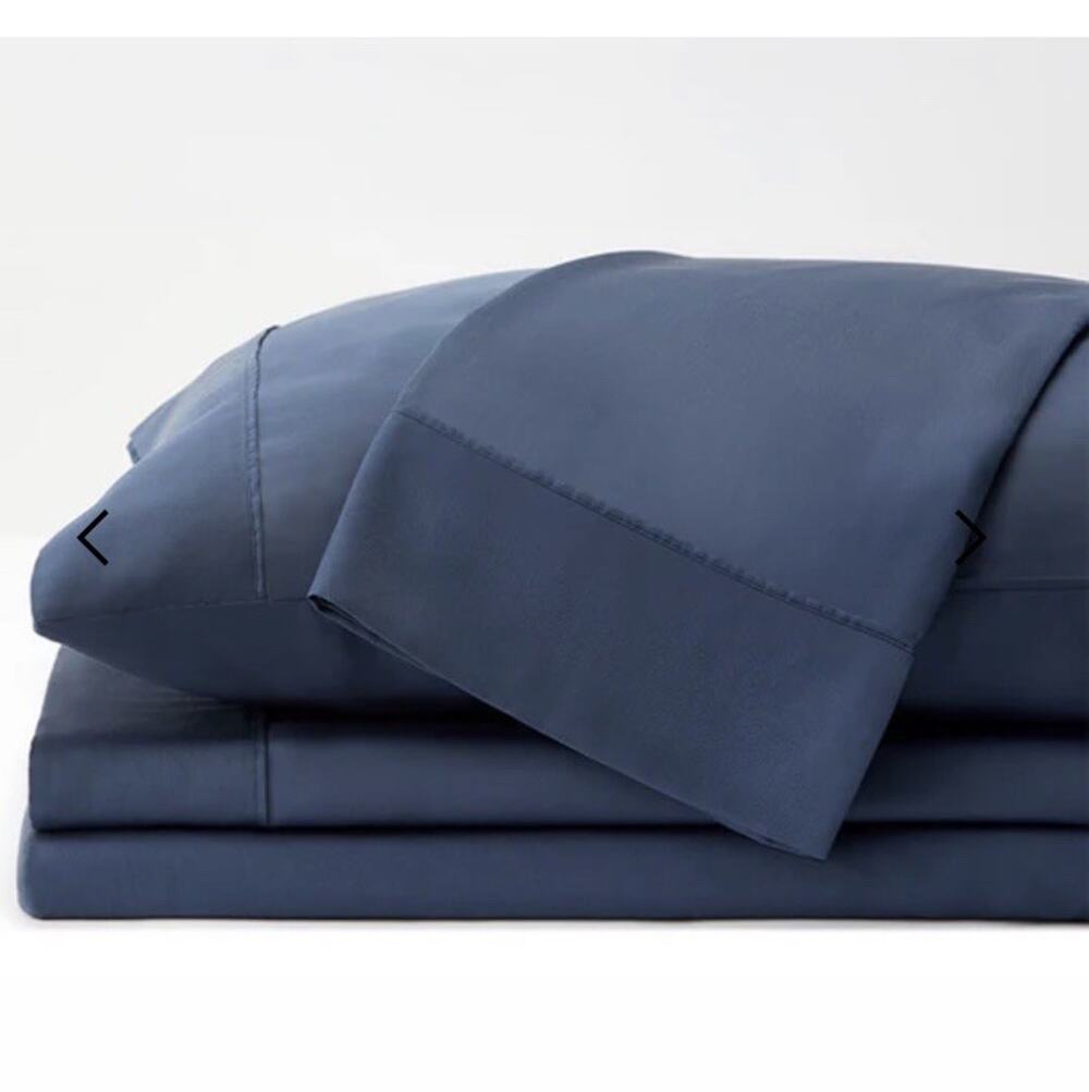 Sheex Arctic Aire Max Sheet Set Denim Blue King 100% Tencel Lyocel